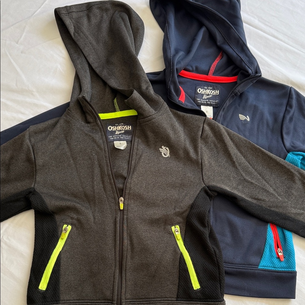 OshKosh B'gosh Kids' Charcoal and Navy Hoodies